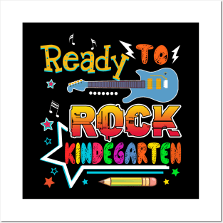 Ready To Rocok Kindergarten Back To School T shirt Posters and Art